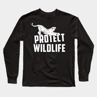 protect wildlife - tiger Long Sleeve T-Shirt